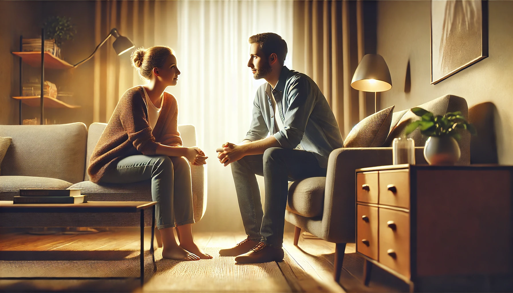 a couple sitting together at a table enjoying breakfast.