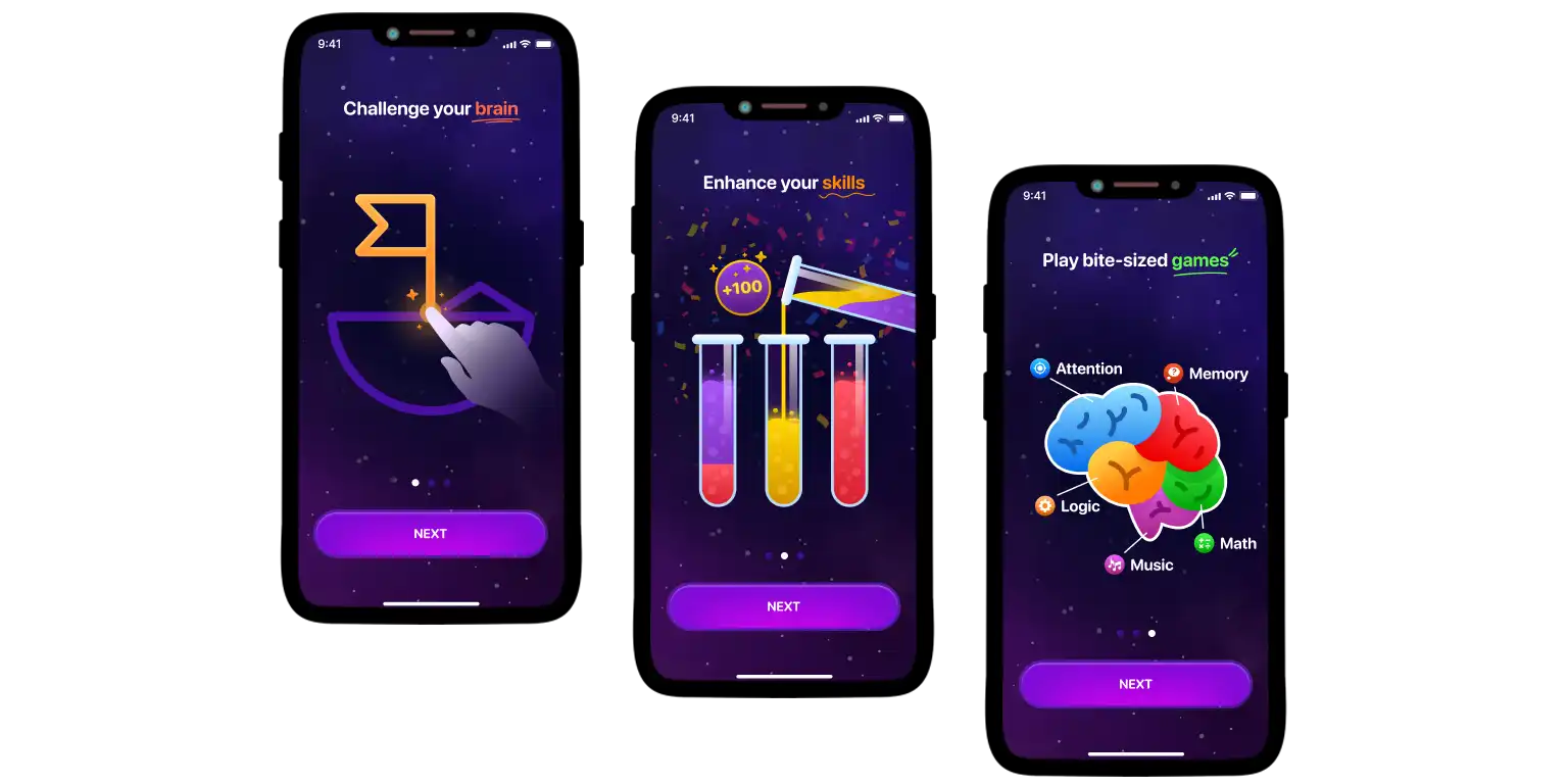 A screen from the Mind Elevate app.